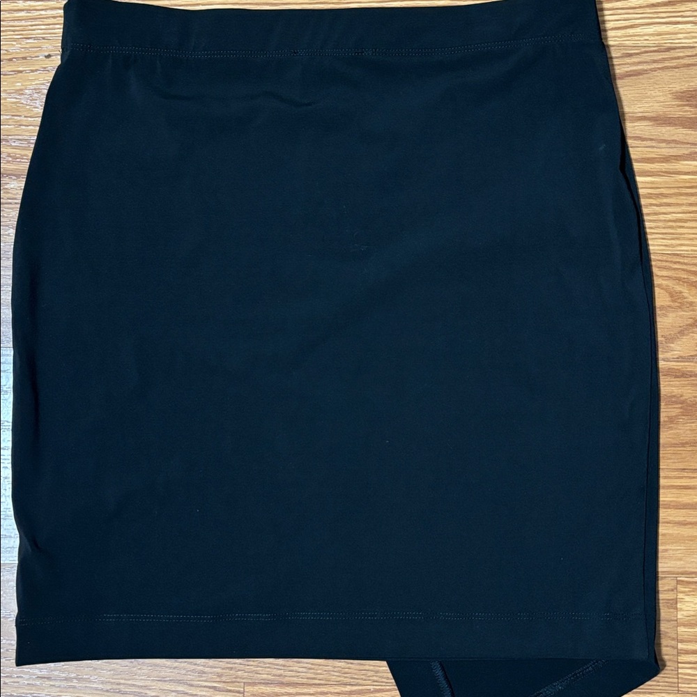 Karen Kane Black Asymmetrical Stretch Skirt - Picture 4 of 4